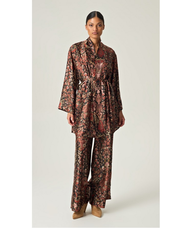 Eveleya Autumn Tapestry Satin Set